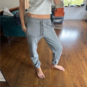 Brandy Melville Heather Gray Drawstring Joggers